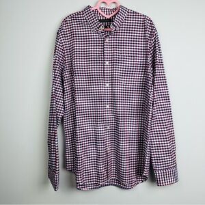 Banana Republic 100% Cotton Grant Fit Stretch Oxford Button Shirt Size Large